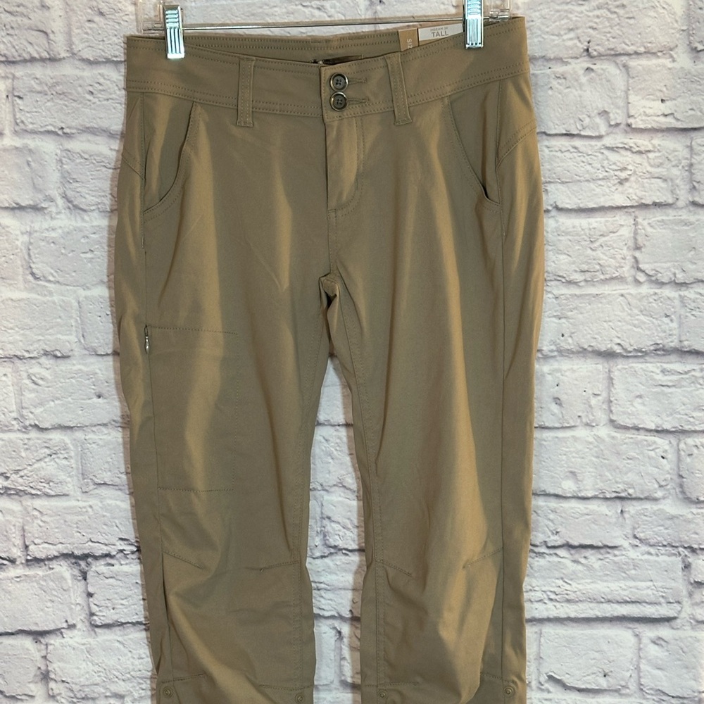 Prana Women's Halle Boot Cut Pants in Tan Tall 36’ Inseam